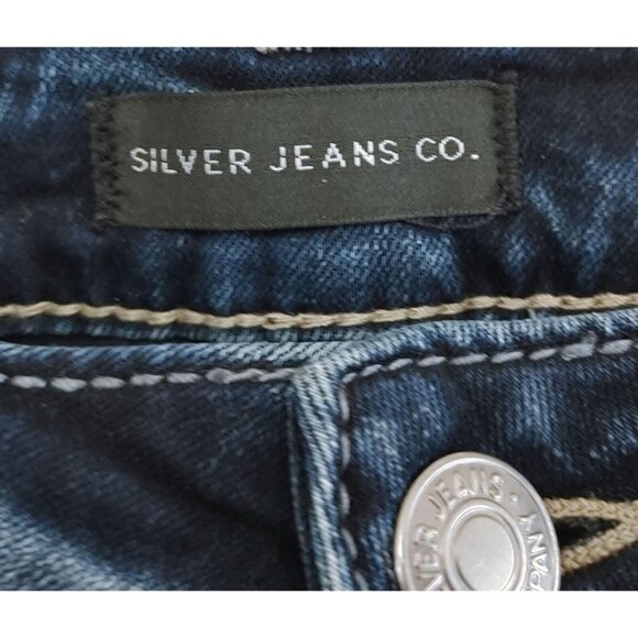 Silver Suki Slim Boot Cut Jeans Size 28/31 Women's Stretch Mid Rise Cotton Blend - Picture 2 of 4